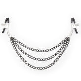 OHMAMA FETISH - NIPPLE CLAMPS WITH BLACK CHAINS